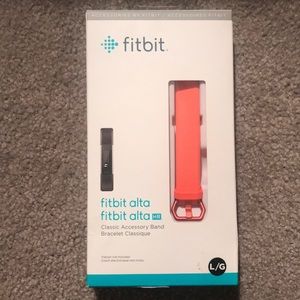 Coral Fitbit Band